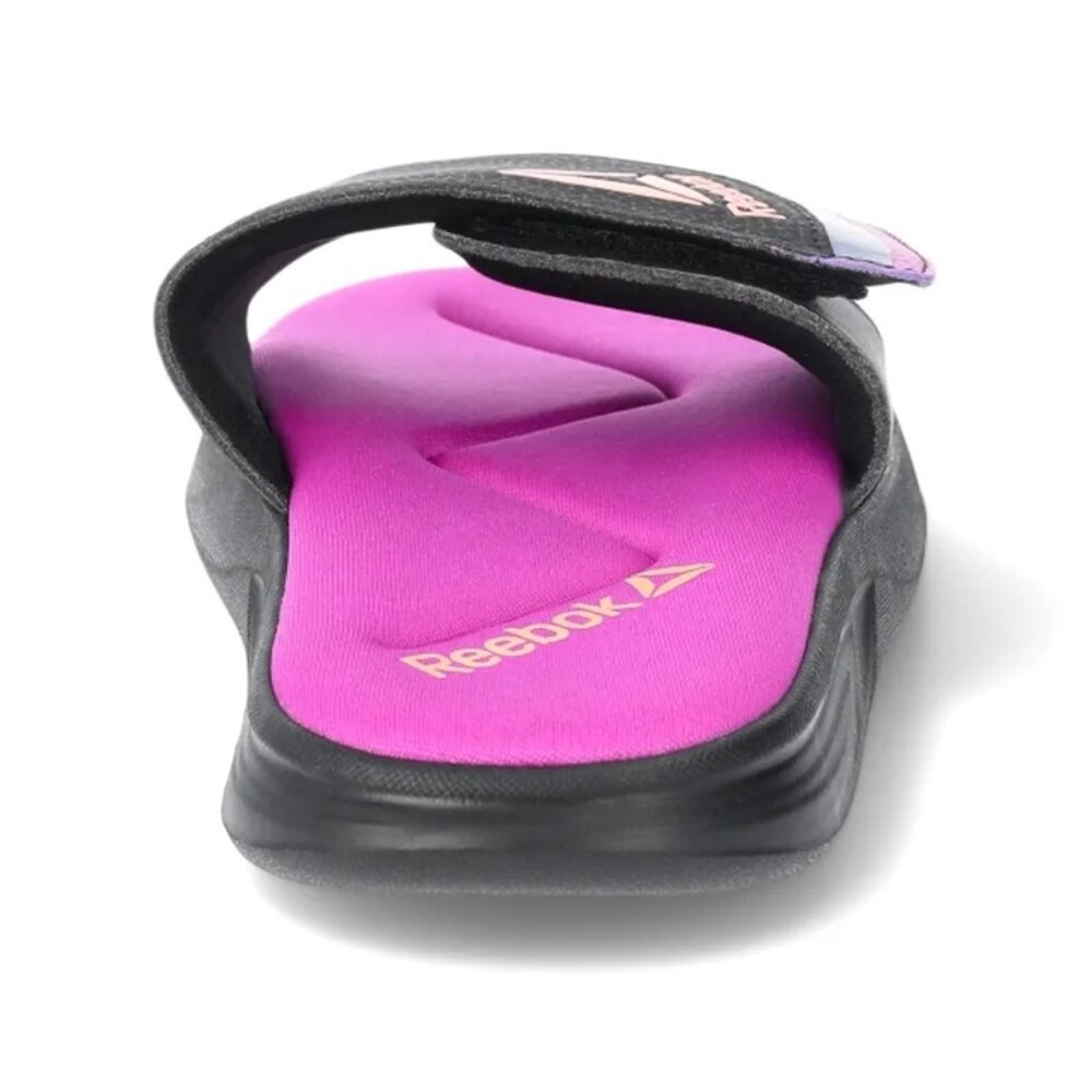 New Women's Reebok Delta Flow Slides Size 10 Purple/Black - Picture 5 of 5